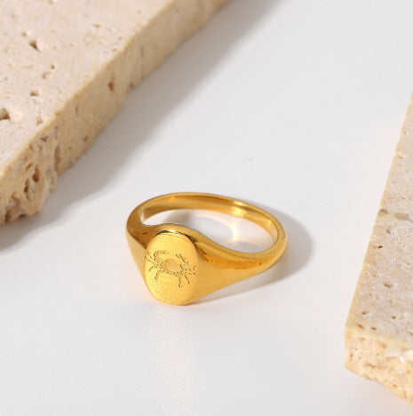 Anillo de medallón para hombres de acero inoxidable de acero inoxidable al por mayor